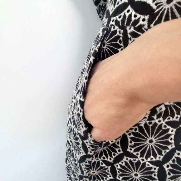 Bardot Twist Black White Floral Strapless Wide Leg Jumpsuit – Size 4 (XS) NWT - Picture 9 of 16